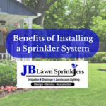 well maintained front yard of home with a sprinkler system installed